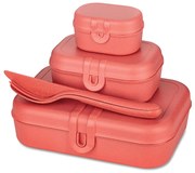 Lunchbox PASCAL READY, zestaw 3 pojemników i sztućce, KOZIOL