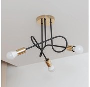 Plafon OXFORD 3xE27/15W/230V złoty/czarny