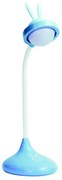 LED Dziecięca lampa dotykowa RABBIT LED/0,4W/5V 3000/6500K niebieska + USB