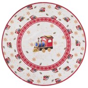 Czerwony okrągły dywan ze świątecznym motywem ø 160 cm Toy's Delight Train – Villeroy&amp;Boch
