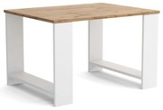 Stolik kawowy Ława Stół 65 cm MORI Biały/Dąb Wotan
