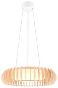 Biało-naturalna lampa wisząca LED ø 60 cm Monte – Trio
