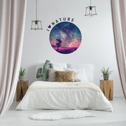 Naklejki na ścianę - Kosmos z napisem