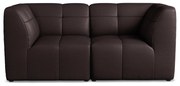 Ciemnofioletowa sofa z imitacji skóry 180 cm Aloha – Makamii