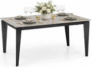 Rozkładany stół z blatem imitującym marmur R7-H91
