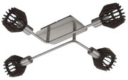 Briloner 2854-042 - Żyrandol natynkowy 4xE14/5,5W/230V kauczukowiec