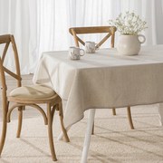 Obrus lniany z koronką