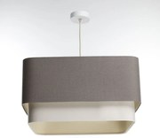 Lampa wisząca KWADRO DUO 003 51x47cm brązowa/kremowa BPS KONCEPT