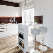 Stół barowy biały 57x117x106