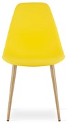 Krzesło WAT żółte siedzisko / nogi naturalne