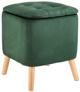 Pufa do salonu EMMA, welurowa, z miejscem do przechowywania, 42, 5 cm, WENKO