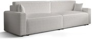 Biała sofa tapicerowana z funkcją spania W3-R85