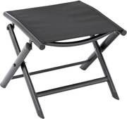 Składane krzesło aluminiowe, czarne