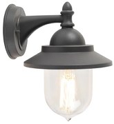 Romantyczna lampa ścienna zewnętrzna ciemnoszara - Oxford