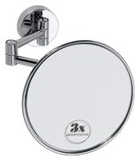 Lusterko kosmetyczne 14x14 cm, srebrne