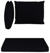 Zestaw poduszek do mebli ogrodowych MAJKEN, czarny