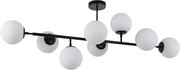 Žyrandol na pręcie DORADO 8xE14/40W/230V czarny