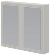 Kaszmirowa dwudrzwiowa szafka łazienkowa z lustrem K1-A46