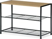 Półka na buty GD-413 OAK Leik, 3 półki, 63 x 30 x 43,5 cm, 3 piętra