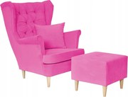 Fotel uszak z podnóżkiem Gaja Family Meble