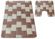 Zestaw beżowych dywaników antypoślizgowych S1-E49