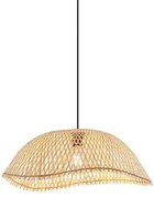 Boho lampa wisząca czarna z bambusem - LilyBoho Oswietlenie wewnetrzne