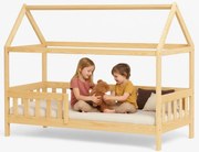 Drewniane łóżko dziecięce domek Z5-S89