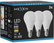 Mexen Nova 3x żarówka LED E14, G45, 8W, Ciepła - 3000K, 840 lm - L101-E14-0830-01x03