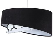 Lampa wisząca BLACK VELVET czarna/biała BPS KONCEPT