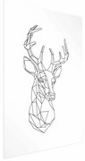 Plakat Geometryczny jeleń 60x90 cm bez ramy z marginesem ARTGEIST B