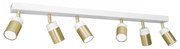 Oświetlenie punktowe NEST 6xGU10/8W/230V biały/mosiądz