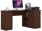 Biurko narożne biurowe wenge prawostronne B9-H91