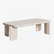 Prostokątny Stolik Kawowy 120x60 Cm Z Mdf Ginebra Kremowa Tapioca - Sklum