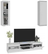 Biała meblościanka do salonu D6-S32