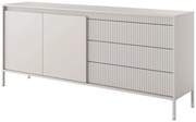 Komoda z 3 szufladami i 2-drzwiową szafką z MDF - Beżowy - NURSEMA