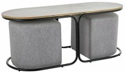 Ława DUAL 120x50 dąb artisan/czarny mat SIGNAL