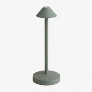 Bezprzewodowa Lampa Stołowa Led Do Użytku Zewnętrznego Z Żelaza Emilija Celadón - Sklum
