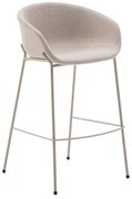 Beżowy hoker (wysokość siedziska 75 cm) Yvette – Kave Home