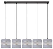 Żyrandol na lince HELEN 5xE27/15W/230V szary/czarny