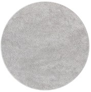 Jasnoszary dywan koło 160 z gumowym spodem R7-W47