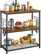 Rustykalna Szafka, Wyspa Kuchenna Z Półką R9-N86