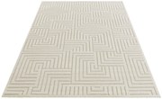 Dywan nowoczesny New York Geometria 3D kremowy 80 cm x 150 cm