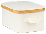 Pojemnik do przechowywania G21 24 x 30 x 15 cm, bambusowy z pokrywką, beżowy