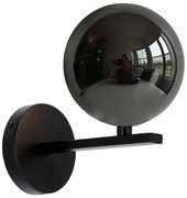 Kinkiet KAMA 1xG9/28W/230V czarny/dymny czarny