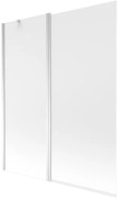 Mexen Flip parawan nawannowy 2-skrzydłowy 140 x 150 cm, szron, chrom - 894-140-101-01-30