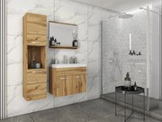 MINIO go for it, Meble łazienkowe MONTANA w kolorze kasztan wrocławski