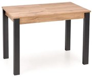 Stół rozkładany GINO 100(135)x60 dąb/czarny HALMAR