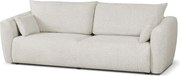 DALLAS – sofa 3-osobowa z funkcją spania 140x196 cm, tkanina  Bello 5 kremowa