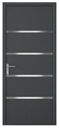 Drzwi zewnętrzne z antracytowego aluminium wys. 218 x szer. 96 cm - lewe - ISALINA
