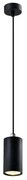 Czarna lampa wisząca z metalowym kloszem ø 7 cm Tubo – Candellux Lighting